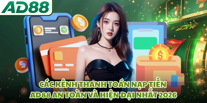 Các kênh thanh toán nạp tiền AD88 an toàn và hiện đại nhất 2026