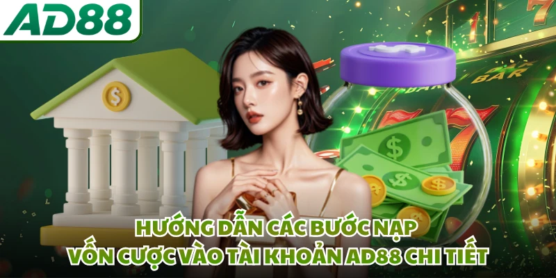 Hướng dẫn các bước nạp vốn cược vào tài khoản AD88 chi tiết 