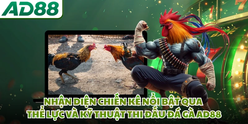 Nhận diện chiến kê nổi bật qua thể lực và kỹ thuật thi đấu đá gà AD88