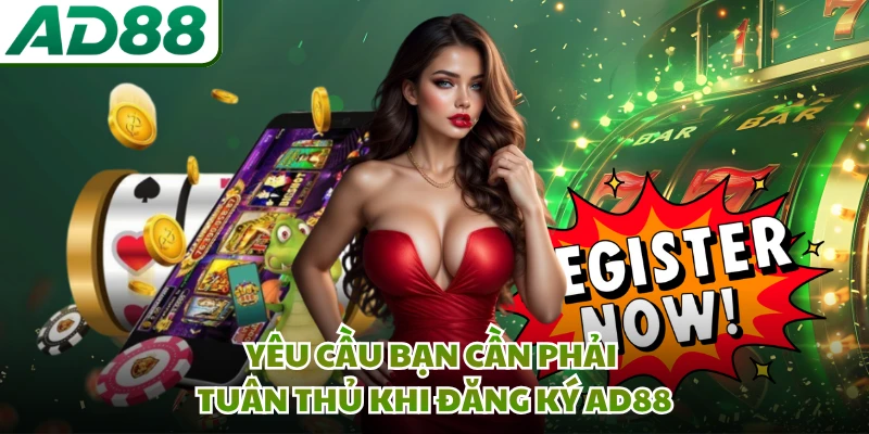 Yêu cầu bạn cần phải tuân thủ khi đăng ký AD88
